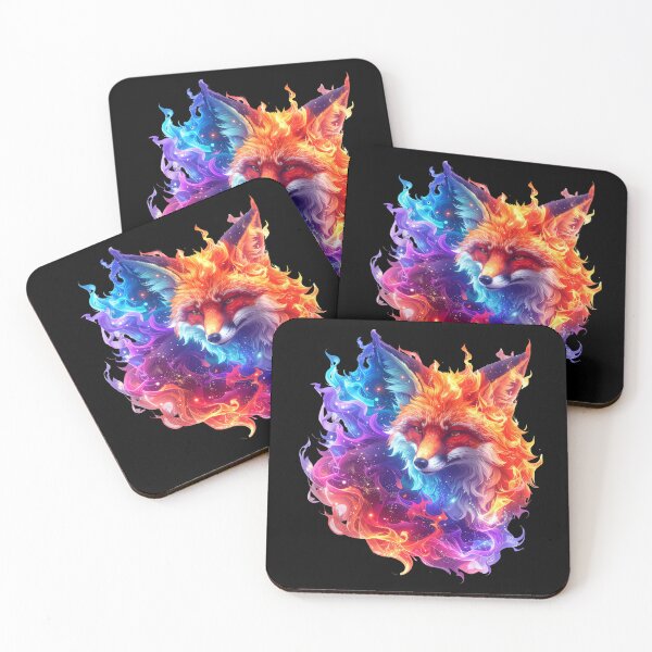 Item preview, Cosmic Fire Fox Celestial Neon Flame T-shirt|Art designed and sold by Alicjareign.