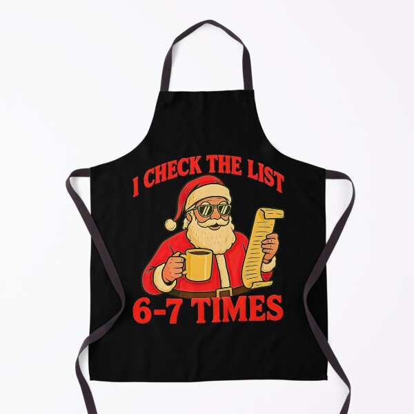 Item preview, I Check The List 6-7 Times Santa Christmas Xmas Funny 67 Six Seven Meme designed and sold by URGlden.