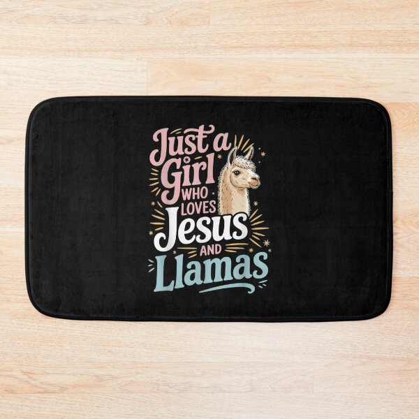 Item preview, Just A Girl Who Loves Jesus And Llamas Christian designed and sold by Gogetgiggles.