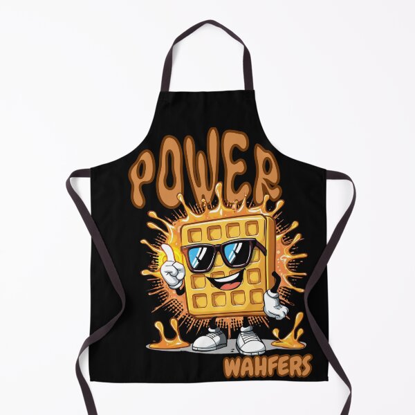 Item preview, Power Wafers – Funny Sunglasses Waffle Energy Cartoon Breakfast Design designed and sold by harinshop ⭐⭐⭐⭐⭐.