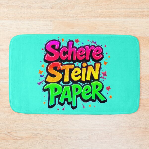 Item preview, Scissors, rock, paper in German, English text mix designed and sold by Hot4Shirt.