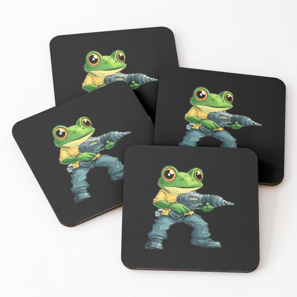 Item preview, Frog Holding A Cordless Drill designed and sold by CharlotteTerri.