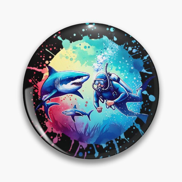 Item preview, Colorful diver design designed and sold by ReneMM.