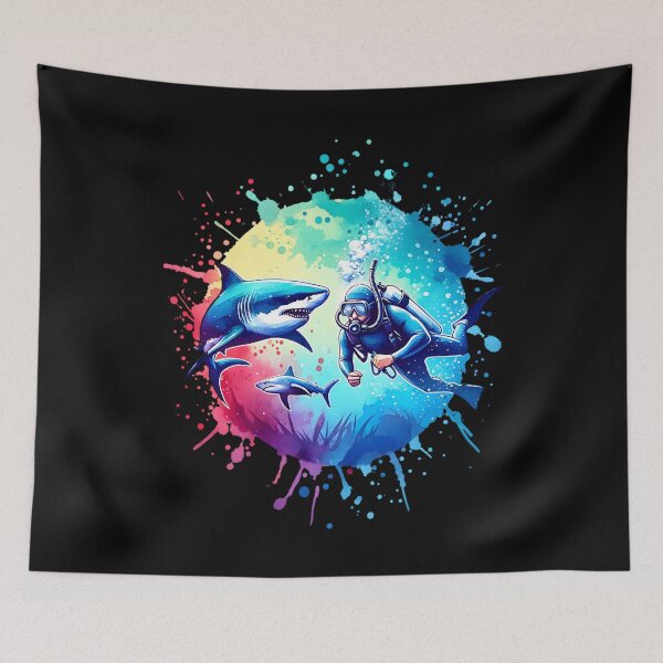 Item preview, Colorful diver design designed and sold by ReneMM.