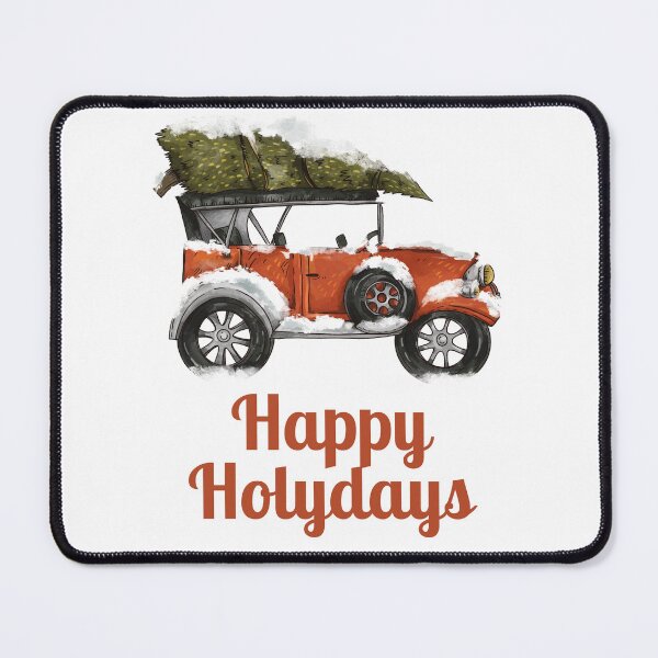 Item preview, Happy Holydays Old Automobile designed and sold by Designharmony.