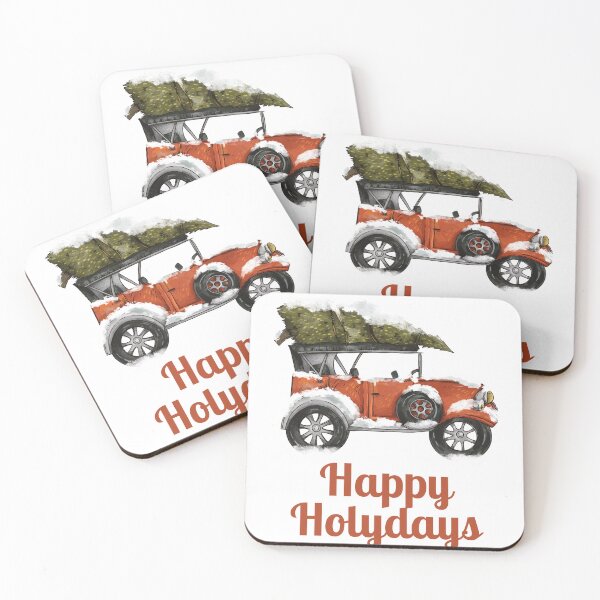 Item preview, Happy Holydays Old Automobile designed and sold by Designharmony.