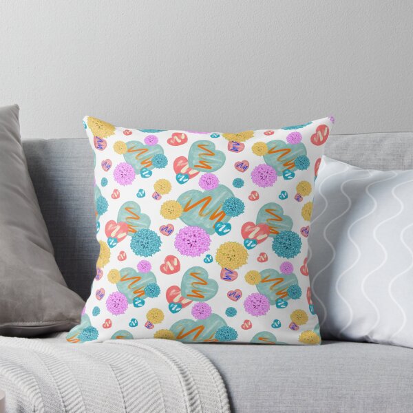 Item preview, Colorful Hearts & Blooming Flowers Pattern designed and sold by BAU.