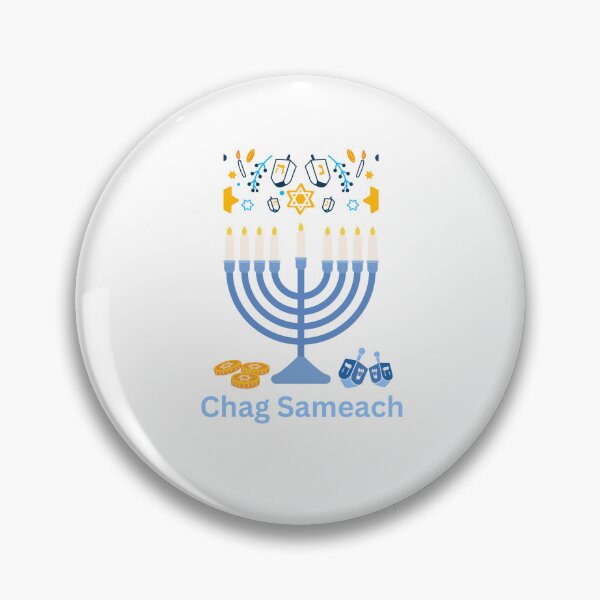 Item preview, Chag Sameach Happy Hanukkah or Chanukah designed and sold by Nupitz.