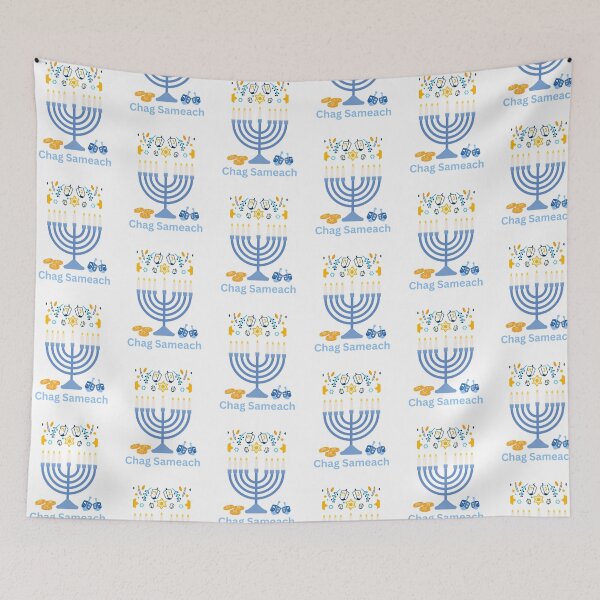 Item preview, Chag Sameach Happy Hanukkah or Chanukah designed and sold by Nupitz.