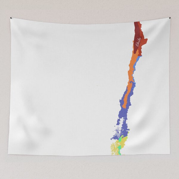 Item preview, Sketching Color Into the Earth - Chile designed and sold by AceMaps7.