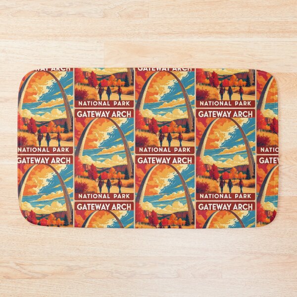 Item preview, Gateway Arch National Park Autumn USA Vintage Travel Tourism  designed and sold by TravelersGems.