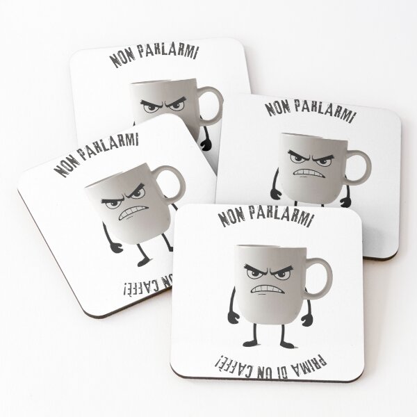 Item preview, Non Parlarmi Prima di un Caffè – Mascotte Vintage Cartoon designed and sold by Coffee&Chaos.
