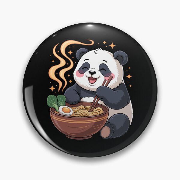Item preview, Panda Enjoying Ramen designed and sold by jkrphoto.