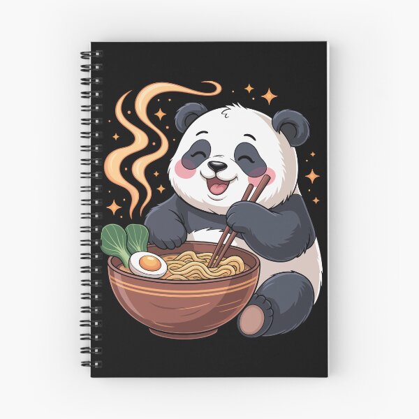 Item preview, Panda Enjoying Ramen designed and sold by jkrphoto.