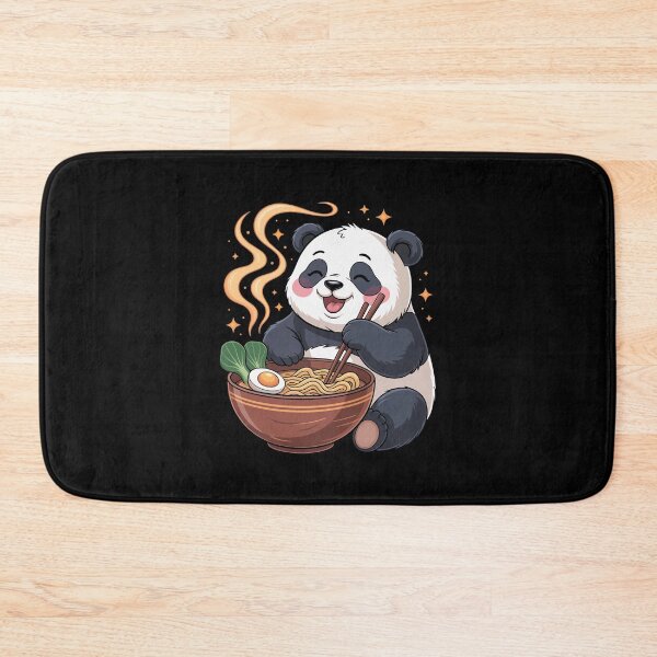 Item preview, Panda Enjoying Ramen designed and sold by jkrphoto.