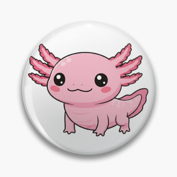 Artikelvorschau, Aufkleber „Winziger babyrosa Axolotl“ entworfen und verkauft von Pattern Unhinged.