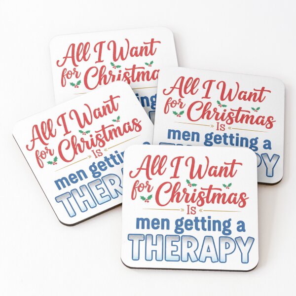 Item preview, All I want for Christmas is men therapy designed and sold by Lia Vina.