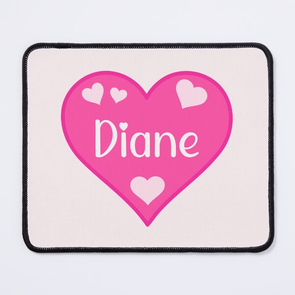 Item preview, Diane Name Pink Heart designed and sold by Jeallan Designs.