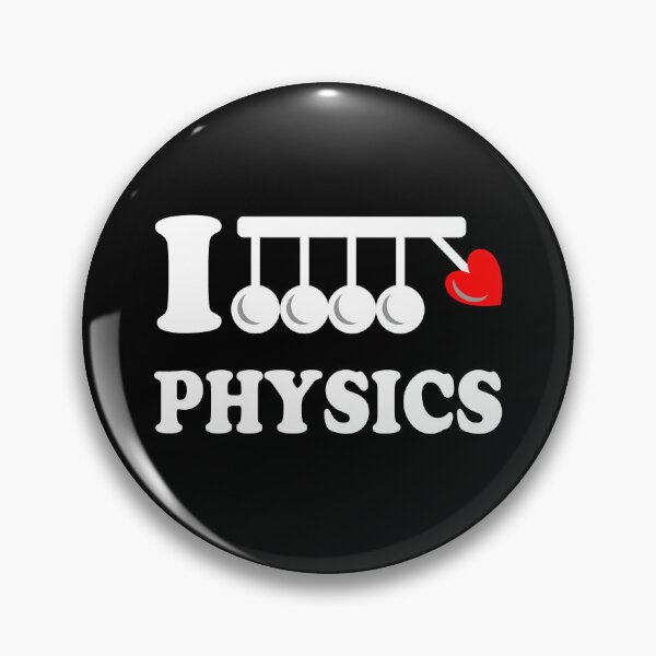 Item preview, Funny Nerdy I Heart Physics Newton's Cradle Physicist Science Teacher White Text designed and sold by MathWare MathClips.