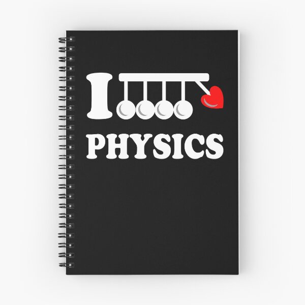 Item preview, Funny Nerdy I Heart Physics Newton's Cradle Physicist Science Teacher White Text designed and sold by MathWare MathClips.