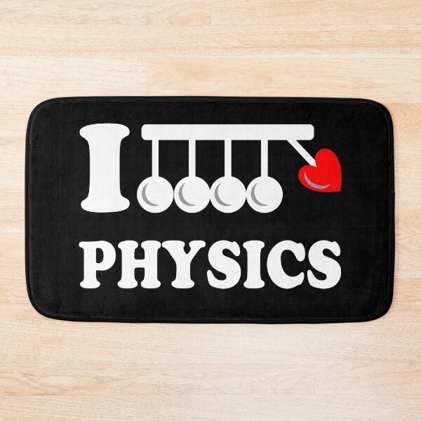 Item preview, Funny Nerdy I Heart Physics Newton's Cradle Physicist Science Teacher White Text designed and sold by MathWare MathClips.