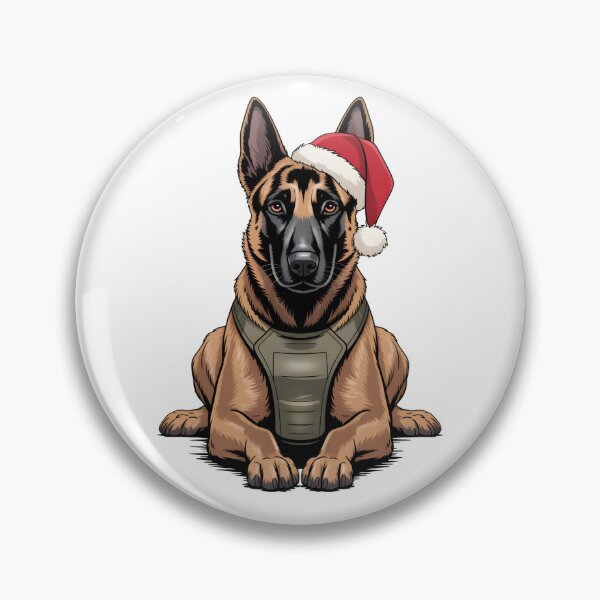 Item preview, Christmas Patrol: Secured Belgian Malinois Christmas Gift designed and sold by Slaw-Creation.
