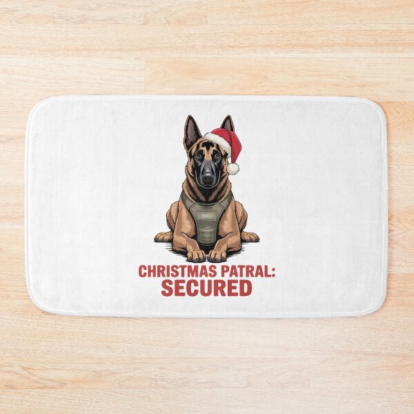 Item preview, Christmas Patrol: Secured Belgian Malinois Christmas Gift designed and sold by Slaw-Creation.