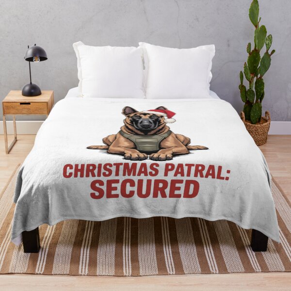 Item preview, Christmas Patrol: Secured Belgian Malinois Christmas Gift designed and sold by Slaw-Creation.