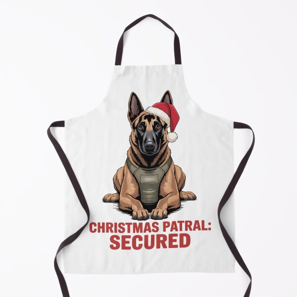 Item preview, Christmas Patrol: Secured Belgian Malinois Christmas Gift designed and sold by Slaw-Creation.