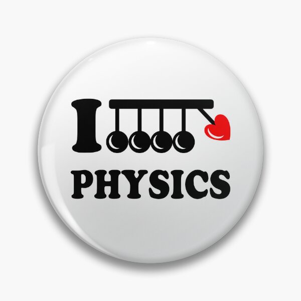 Item preview, Funny Nerdy I Heart Physics Newton's Cradle Physicist Science Teacher Black Text designed and sold by MathWare MathClips.