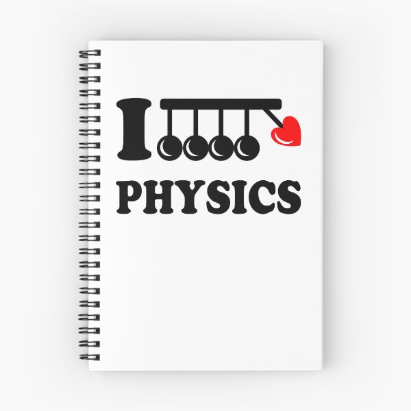Item preview, Funny Nerdy I Heart Physics Newton's Cradle Physicist Science Teacher Black Text designed and sold by MathWare MathClips.
