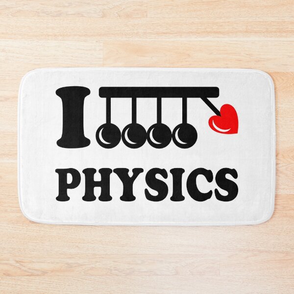 Item preview, Funny Nerdy I Heart Physics Newton's Cradle Physicist Science Teacher Black Text designed and sold by MathWare MathClips.