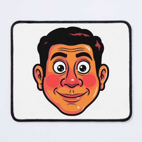 Item preview, Funny Cartoon Face Sticker – Bold Comic Character with Big Eyes designed and sold by Pigmentra.