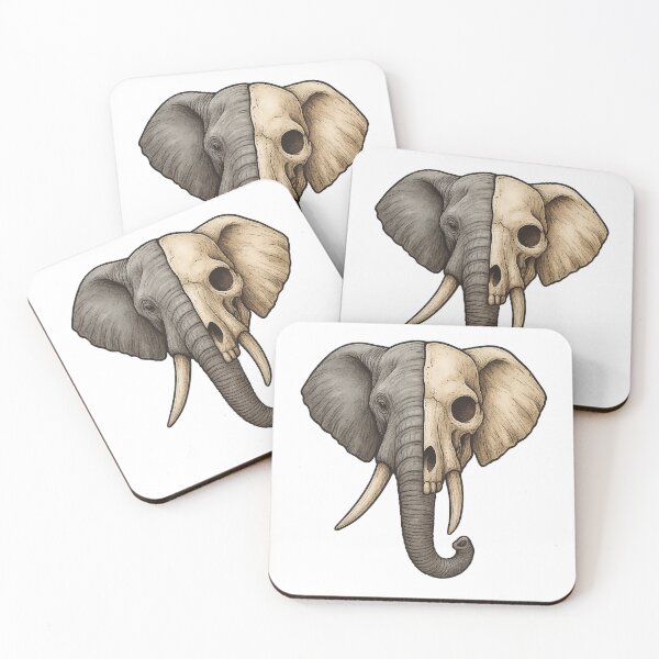 Item preview, Unique Split Elephant Design: Realistic Drawing & Artistic Illustration designed and sold by Annaart08.
