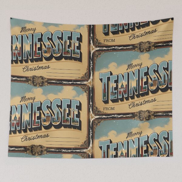 Item preview, Merry Christmas From Tennessee USA Postcard Greetings Retro Travel Vintage designed and sold by TravelPostcardGems.