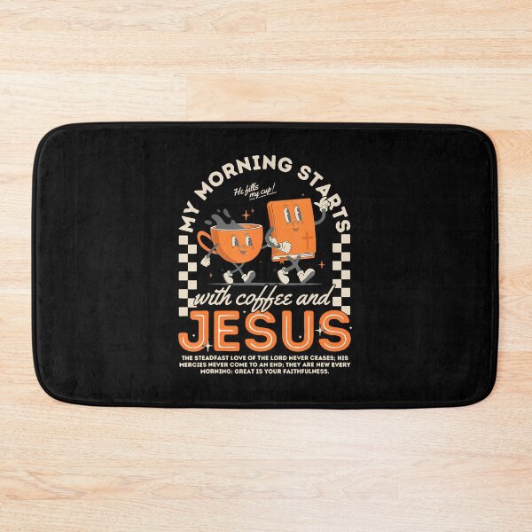 Item preview, My Morning Starts With Coffee Jesus Christian Bible Verse designed and sold by TamaraIrma.