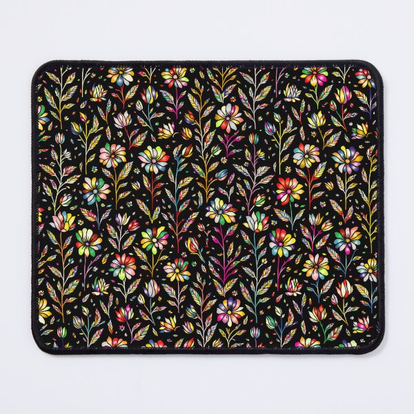 Item preview, Colorful Flowers On A dark Background Floral designed and sold by Lovemountain.