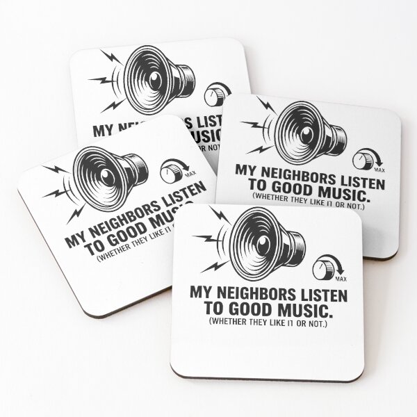 Item preview, Funny Musician T-Shirt - 'Neighbors Listen to Good Music' - Loud Practice Humour Gift designed and sold by INWESTOR88.