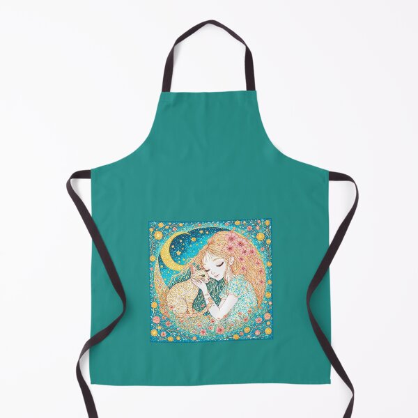 Item preview, Beautiful girl with a cat. designed and sold by Natalia-Vlad.