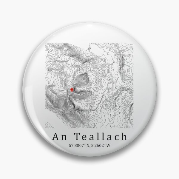 Item preview, An Teallach Contour Map | Minimalist Scotland Mountain Map designed and sold by Loom on the Loch.