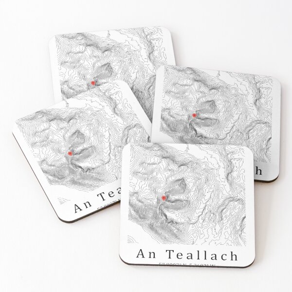 Item preview, An Teallach Contour Map | Minimalist Scotland Mountain Map designed and sold by Loom on the Loch.