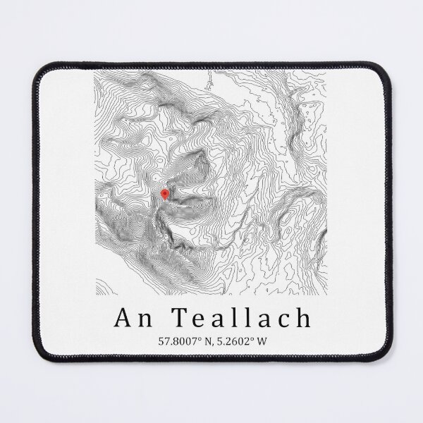 Item preview, An Teallach Contour Map | Minimalist Scotland Mountain Map designed and sold by Loom on the Loch.