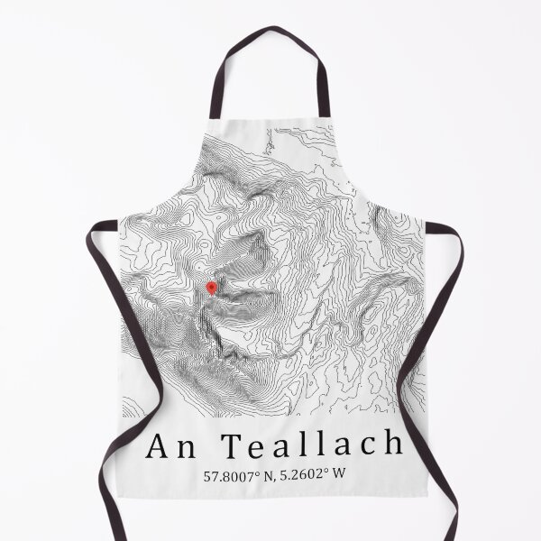 Item preview, An Teallach Contour Map | Minimalist Scotland Mountain Map designed and sold by Loom on the Loch.