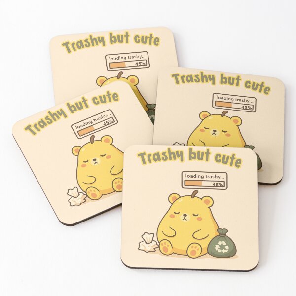 Item preview, Trashy Teddypear – Cute Messy Pear Bear designed and sold by RokaWorld.