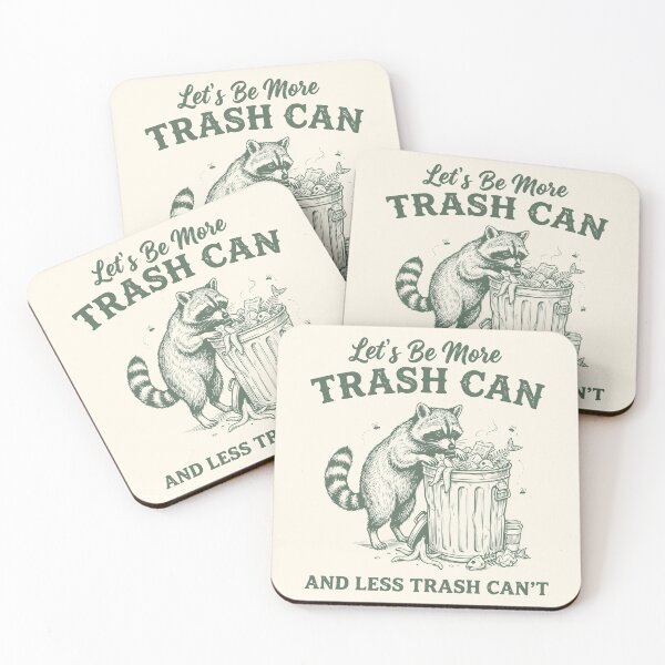 Item preview, Trash Can & Trash Can't Sarcastic Raccoon Retro  designed and sold by Y-Vibes.