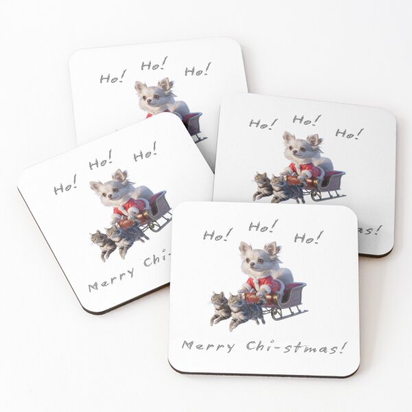 Item preview, Chihuahua as Santa Claus Ho! Ho! Ho! designed and sold by DogVibe - RexStudio.
