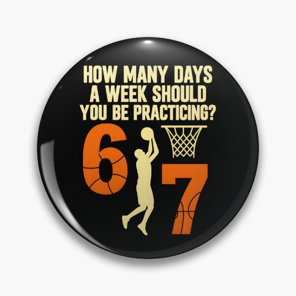 Item preview, How Many Days 6-7 Funny Basketball Meme designed and sold by URGlden.