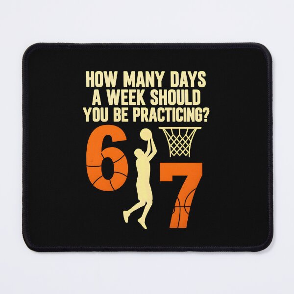 Item preview, How Many Days 6-7 Funny Basketball Meme designed and sold by URGlden.