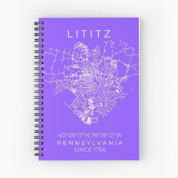 Item preview, Lititz, Pensilvania | designed and sold by Maps and More.