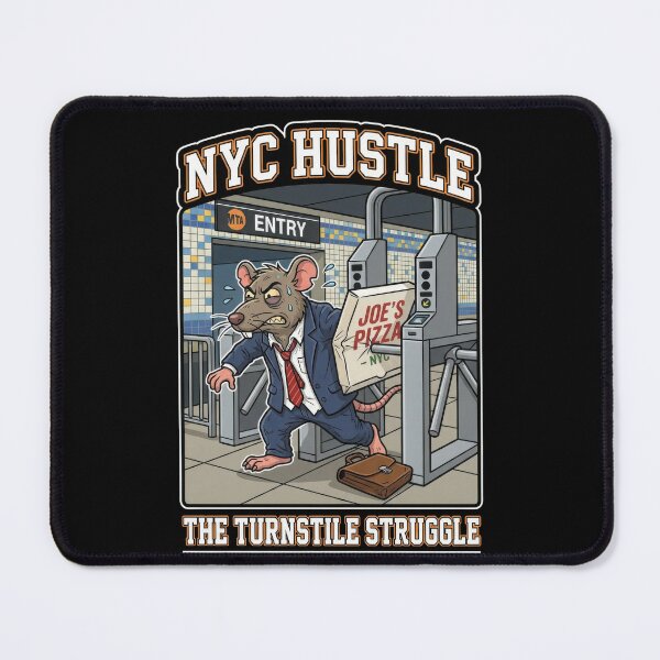 Item preview, Pizza Rat vs Turnstile - NYC Subway Struggle Funny Design designed and sold by MayaDelaye.